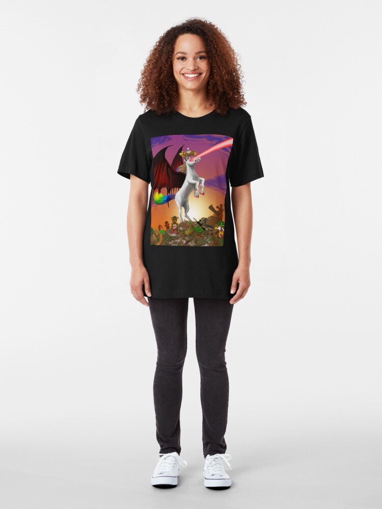 Alternate view of The King is DEAD! Slim Fit T-Shirt