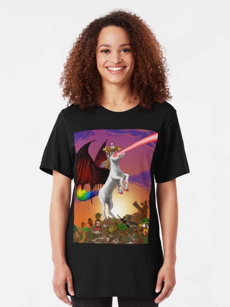 Alternate view of The King is DEAD! Slim Fit T-Shirt