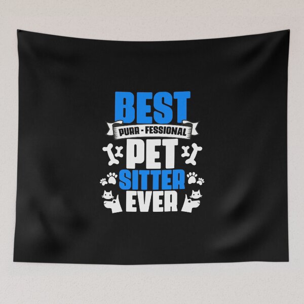 Item preview, Best Pet Sitter Ever Funny Purr-fessional Animal Lover Humor designed and sold by Nessshirts.