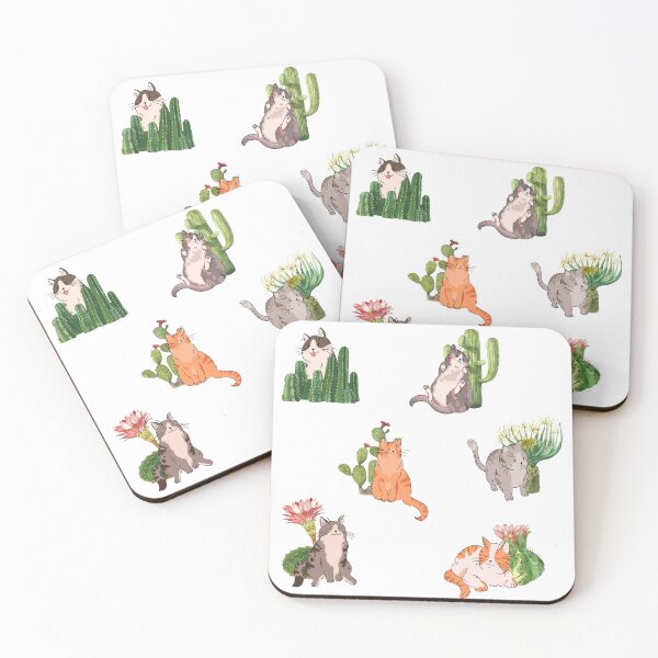 Item preview, Funny Cats and Cactuses designed and sold by Pavnud.