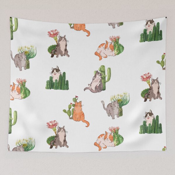 Item preview, Funny Cats and Cactuses designed and sold by Pavnud.