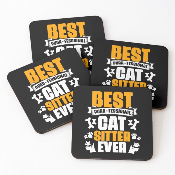 Item preview, Best Cat Sitter Ever Funny Purr-fessional Animal Pet Setting designed and sold by Nessshirts.