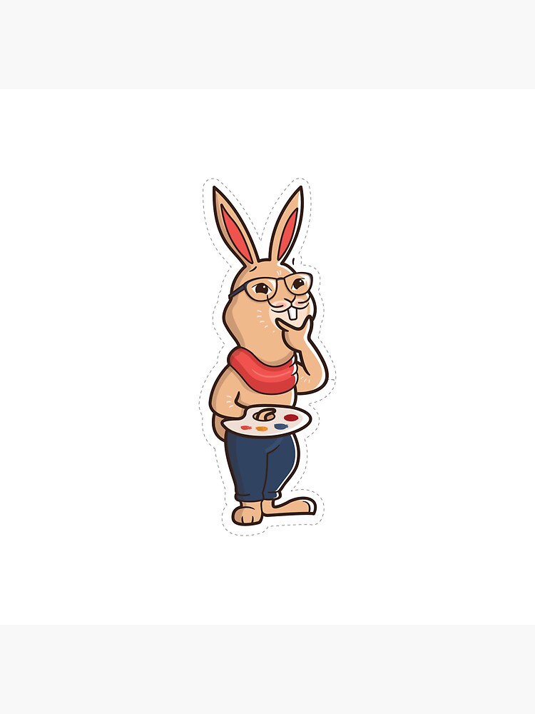 bunny Magnet for Sale by Abdel-illah farah