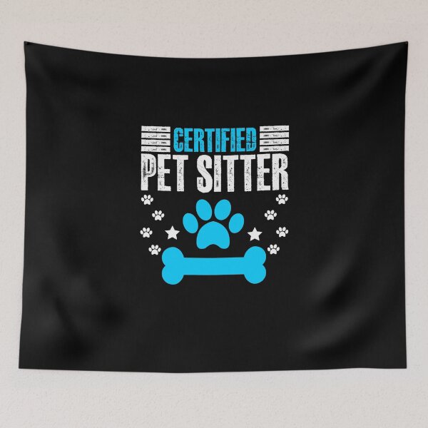 Item preview, Funny Animal Dog Cat Sitting Humor For Certified Pet Sitter designed and sold by Nessshirts.