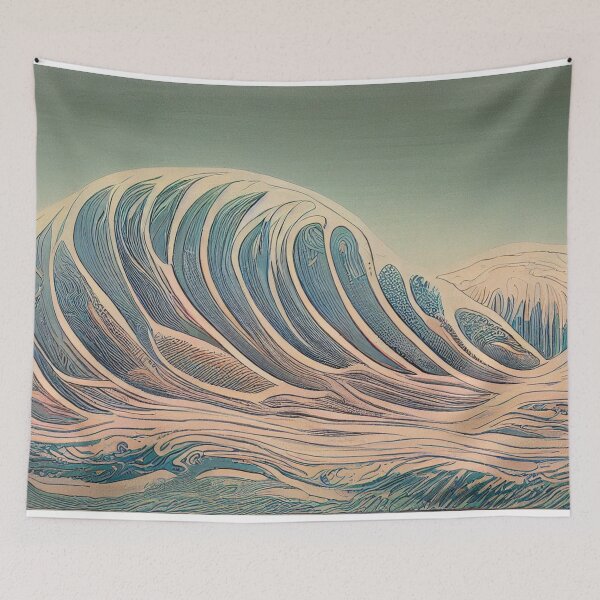 Item preview, Wave Patterns 18 - Created by A.I. designed and sold by Created-by-AI.