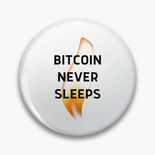 Item preview, Bitcoin Never Sleeps designed and sold by CryptoBeings.