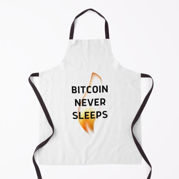 Item preview, Bitcoin Never Sleeps designed and sold by CryptoBeings.