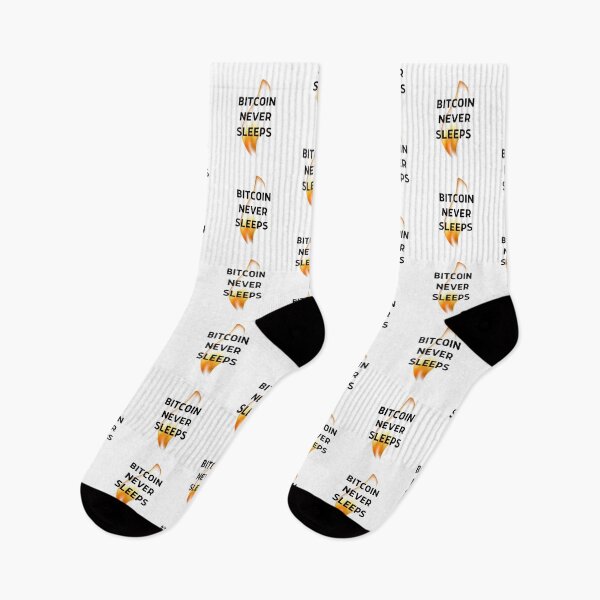 Item preview, Bitcoin Never Sleeps designed and sold by CryptoBeings.