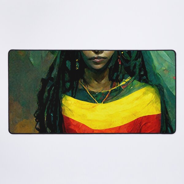 Item preview, Rasta Queen beautiful AI painting designed and sold by Lernst25.