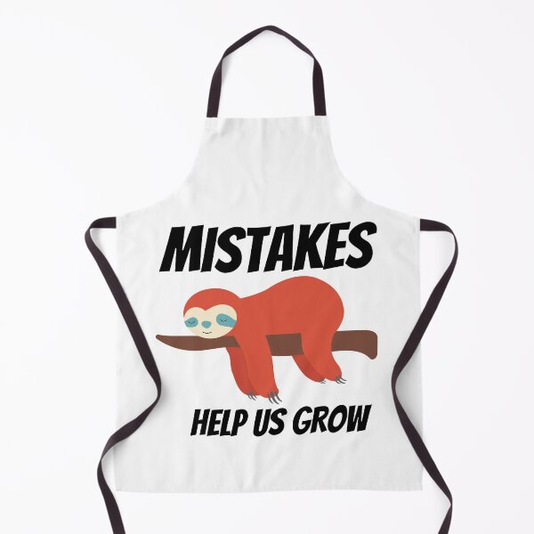 Item preview, Mistakes help us grow, Funny sloth sleeping on the tree designed and sold by Magic Touch ⭐⭐⭐⭐⭐.