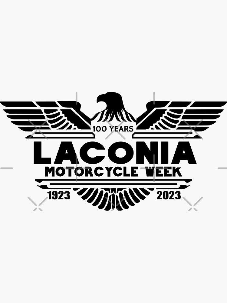 “Laconia motorcycle week 2023” Sticker for Sale by DisenyosDeMike