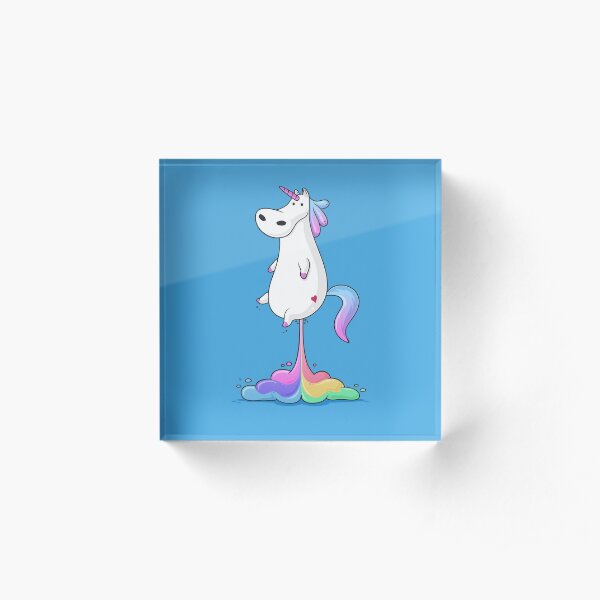 Unicorn Fart Acrylic Block