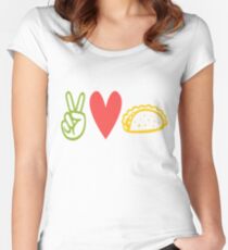 Peace Love Tacos Women's Fitted Scoop T-Shirt