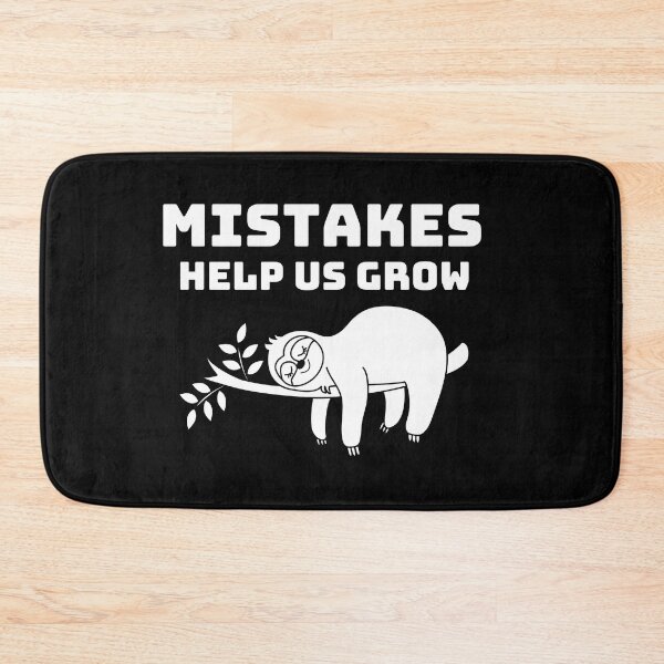 Item preview,  Mistakes help us grow, Funny sloth sleeping on the tree designed and sold by Magic Touch  ⭐⭐⭐⭐⭐.