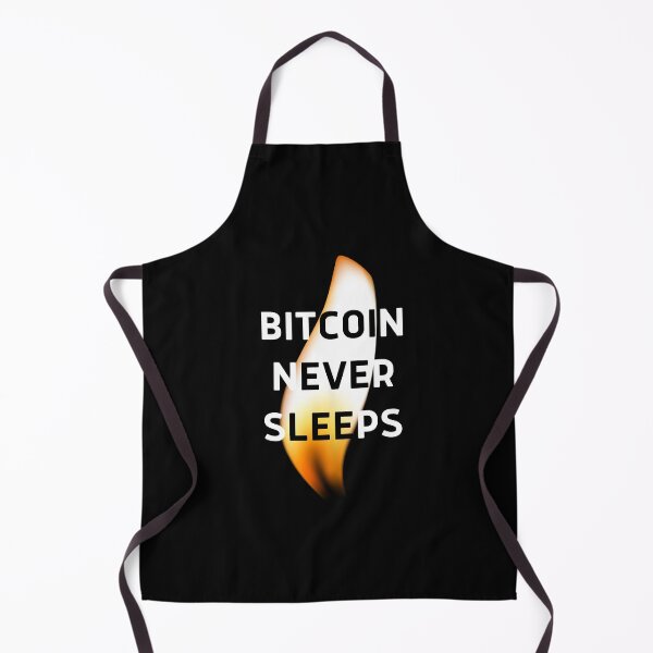 Item preview, Bitcoin Never Sleeps designed and sold by CryptoBeings.