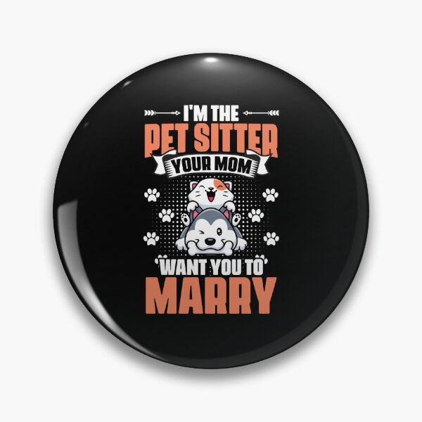 Item preview, Funny Dog Cat Sitting Humor For An Animal Lover Pet Sitter designed and sold by Nessshirts.