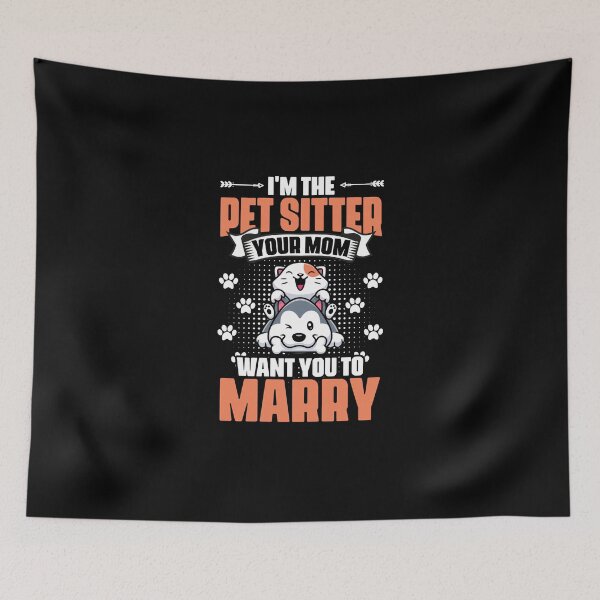 Item preview, Funny Dog Cat Sitting Humor For An Animal Lover Pet Sitter designed and sold by Nessshirts.