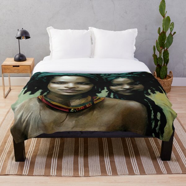 Artikelvorschau, Kopie von Reggae Rasta Women Queen AI painting entworfen und verkauft von Lernst25.