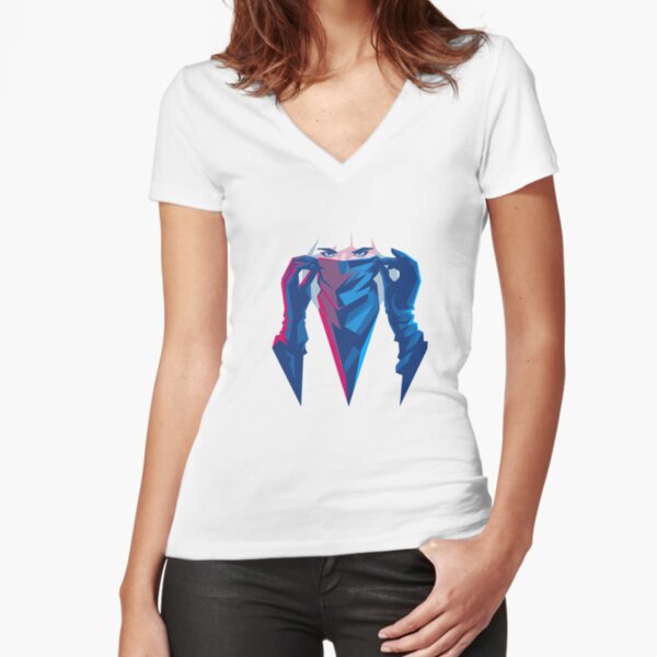 Atomic Assassin Fitted V-Neck T-Shirt