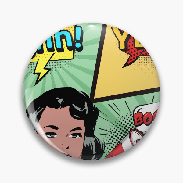 Item preview, She Says Retro Comic Pop Art Collage  designed and sold by HerartbyHer.