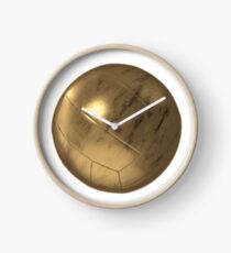 Golden Volleyball Clock