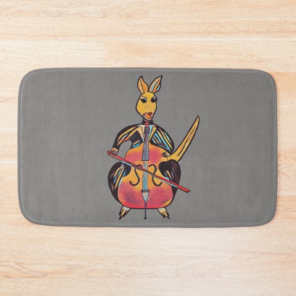 Item preview, Kangaroo playing cello designed and sold by GenevieveDArt.