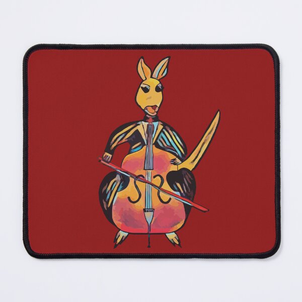 Item preview, Kangaroo playing cello designed and sold by GenevieveDArt.