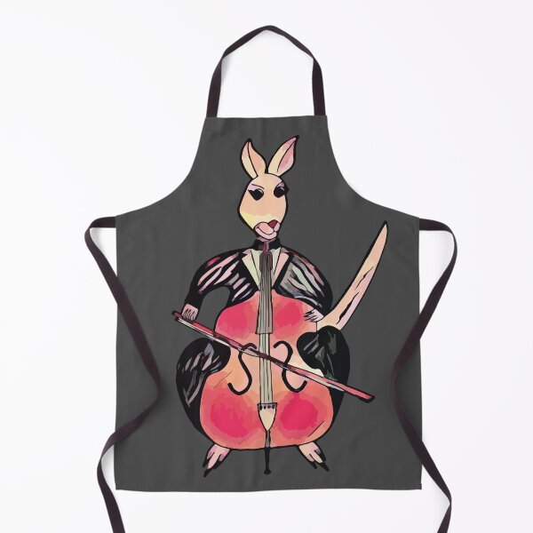 Item preview, Kangaroo playing cello designed and sold by GenevieveDArt.