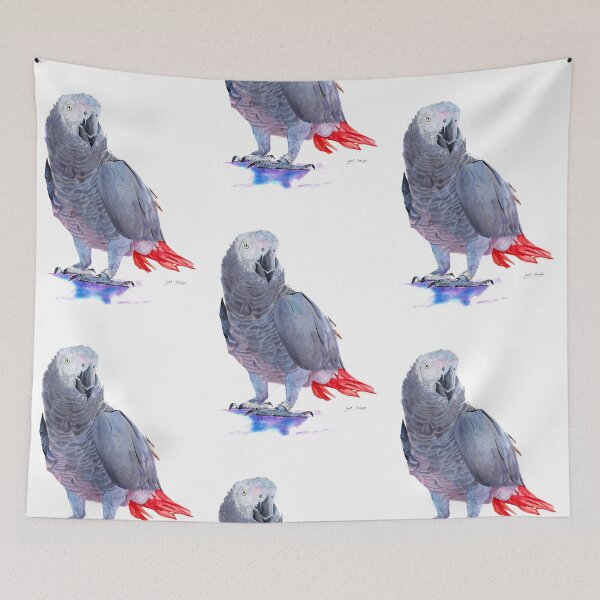 Item preview, African Grey Parrot designed and sold by Luke Tomlinson Artwork.