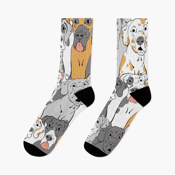 Item preview, Retro Great Dane Portrait Pattern designed and sold by thecloudycorgi.