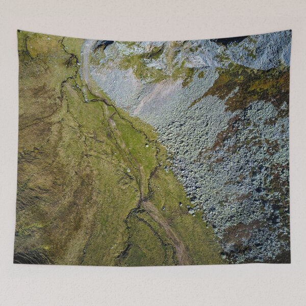 Item preview, River in Autumn Season View from Sky designed and sold by oneperception.