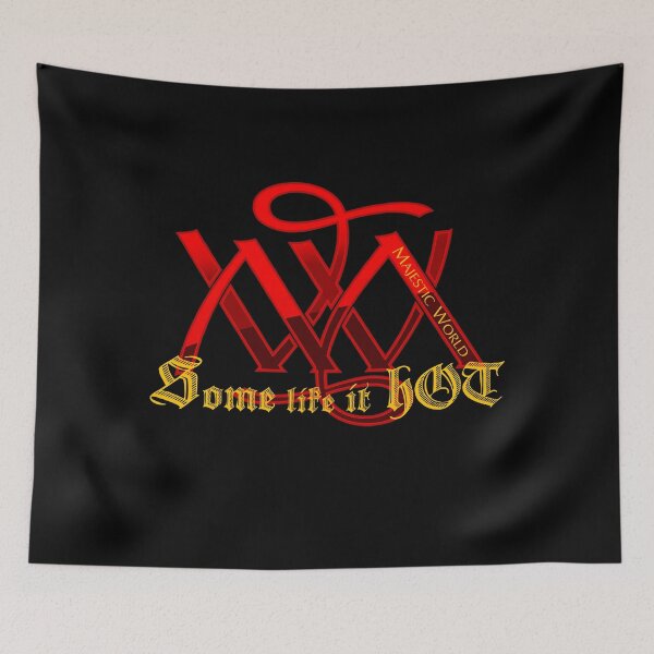 Item preview, Some like it hot! - Majestic World - red - black - yellow designed and sold by majesticworld.