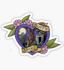buffy & spike Sticker