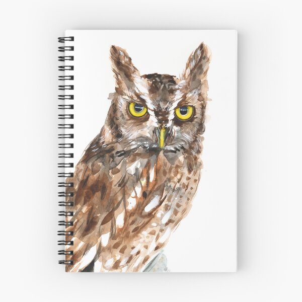 Item preview, Screech Owl Watercolor Art by Luke Kanelov designed and sold by LukeKanelov.