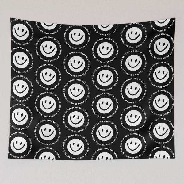 Item preview, Hugs Not Thugs Smiley Face T-shirt designed and sold by Nerdygirlteez.