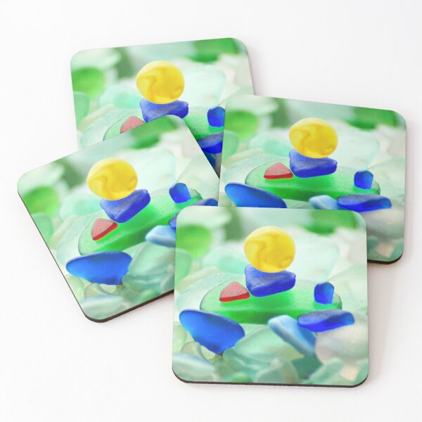 Item preview, Seaglass and Yellow Marble Sea Glass designed and sold by LeslieMac713.