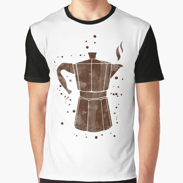 Moka Pot, Coffee, Housewarming Gift, Dining Room, Wall Hanging, Kitchen, Italian Coffee Maker, Espresso Machine, Mocha T-Shirt