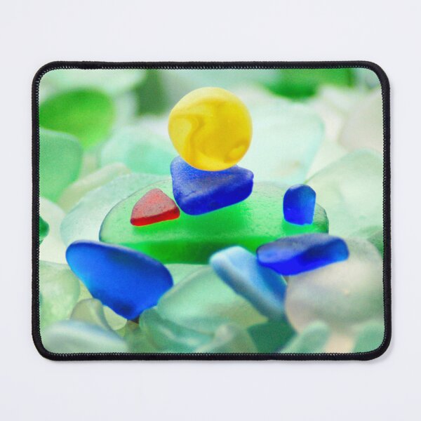 Item preview, Seaglass and Yellow Marble Sea Glass designed and sold by LeslieMac713.