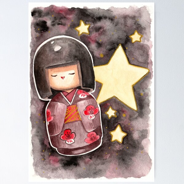 Item preview, Kokeshi Doll designed and sold by Caitlin Gadd.