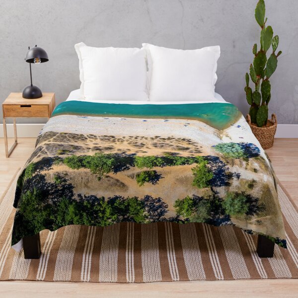 Item preview, Beautiful Blue Lake Beach Drone Shot designed and sold by oneperception.
