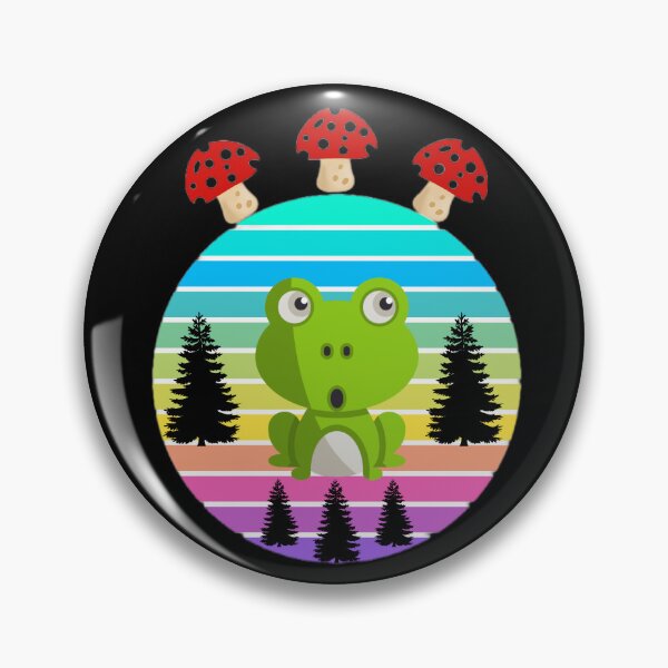 Item preview, cute frog wallpaper, cute frog mushroom designed and sold by Trucker10.