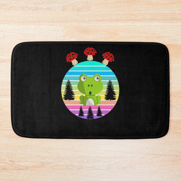 Item preview, cute frog wallpaper, cute frog mushroom designed and sold by Trucker10.