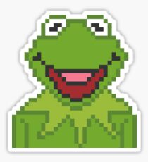 Kermit The Muppets Pixel Character Sticker