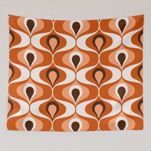 Item preview, Mod Retro Patterned 70s Print designed and sold by meggydesigns.