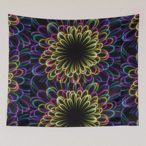 Item preview, Rainbow Flower Loops  designed and sold by Beatriz  Cruz.