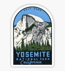 Yosemite National Park California - Half Dome Vintage Decal Sticker