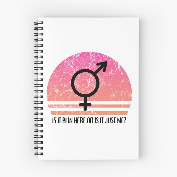 Item preview, Is It Bi In Here Or Is It Just Me Pink Retro Sunset designed and sold by LuckyKermit.