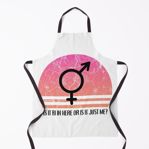 Item preview, Is It Bi In Here Or Is It Just Me Pink Retro Sunset designed and sold by LuckyKermit.