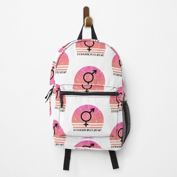 Item preview, Is It Bi In Here Or Is It Just Me Pink Retro Sunset designed and sold by LuckyKermit.