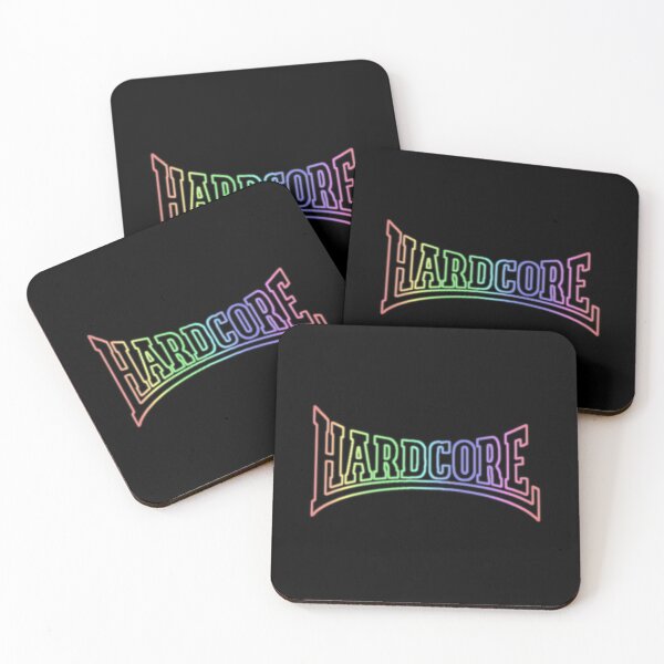 Item preview, Hardcore - Rainbow Neon Logo designed and sold by SPAZE-Typo.